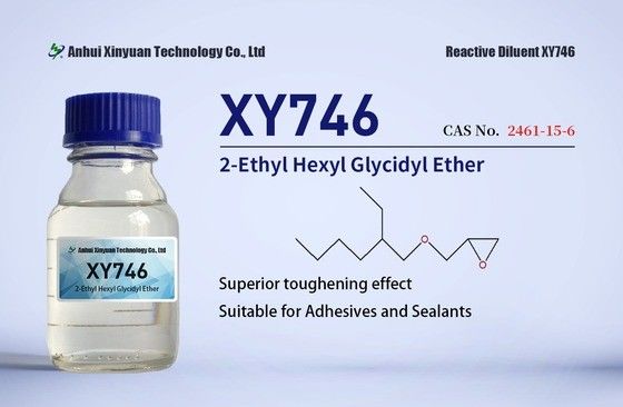 2-ÉTHYL HEXYL GLYCIDYL ÉTHERS XY746 XY746P CAS 2461-15-6, adhésifs, revêtement 100% solide, stratification, outillage, additifs d'agent de durcissement, intermédiaire chimique pour les polymères greffés, peinture à faible VOC