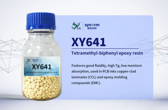 XY641 Tetrakis Hydroxymethyl Diphenylol Propane résine époxy CAS 85954-11-6 4,4'-Bis ((2,3-époxypropoxy) -3,3